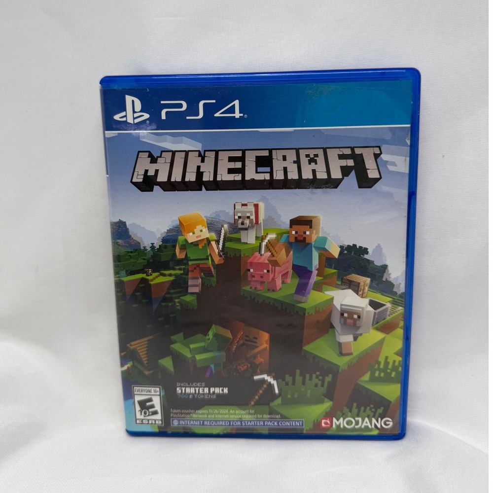 Minecraft PlayStation 4 PS4 Game with Starter Pack Mojang Sony 3005161-AC R1